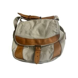 Vintage L.L. Bean Leather and Canvas Cross Body Field Bag